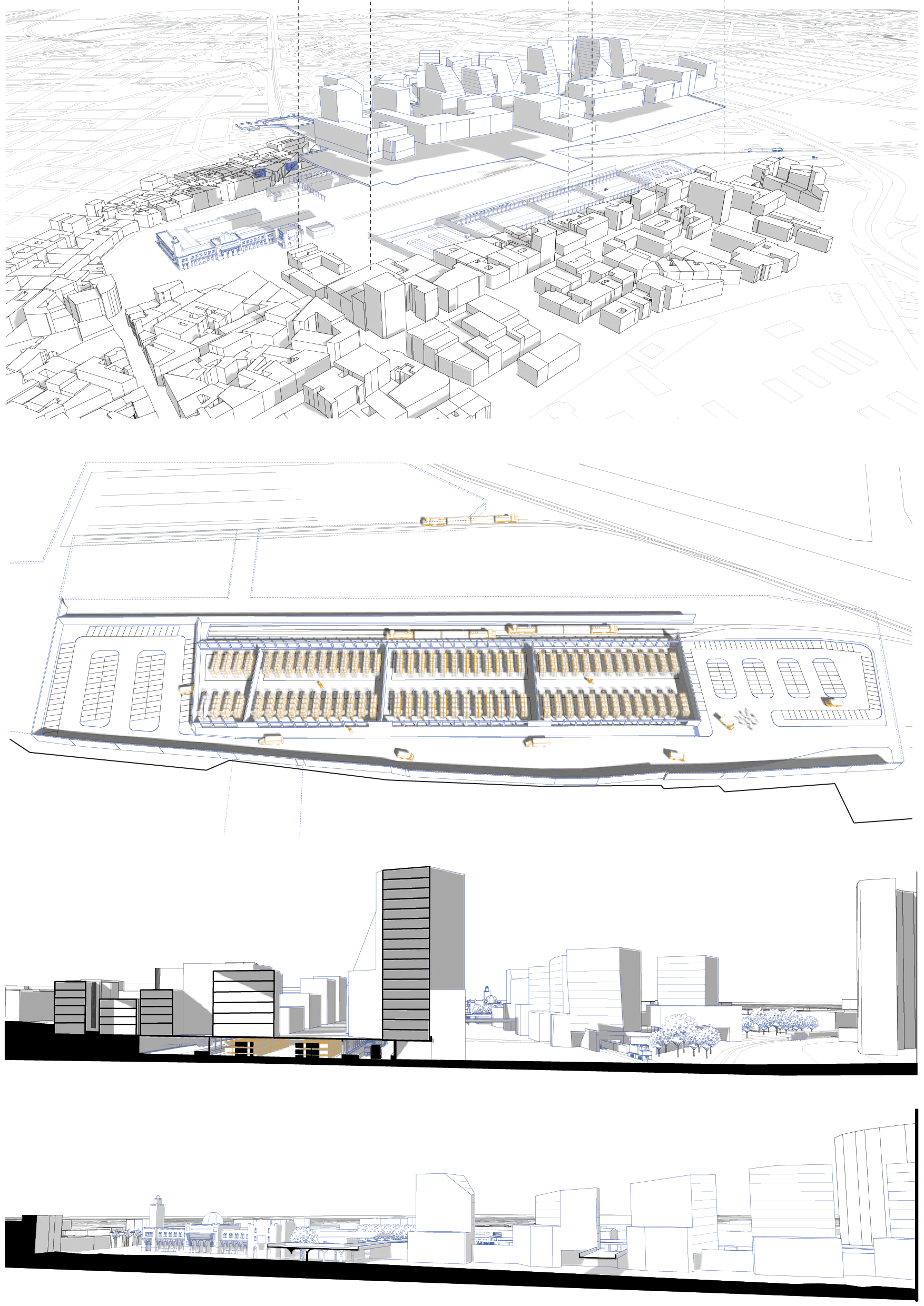 2016 - logistique urbaine - marché gare - réutilisation, réseau ferroviaire, infrastructure urbaine, flux, port-aéroport, espaces publics, repenser et réactiver la ville