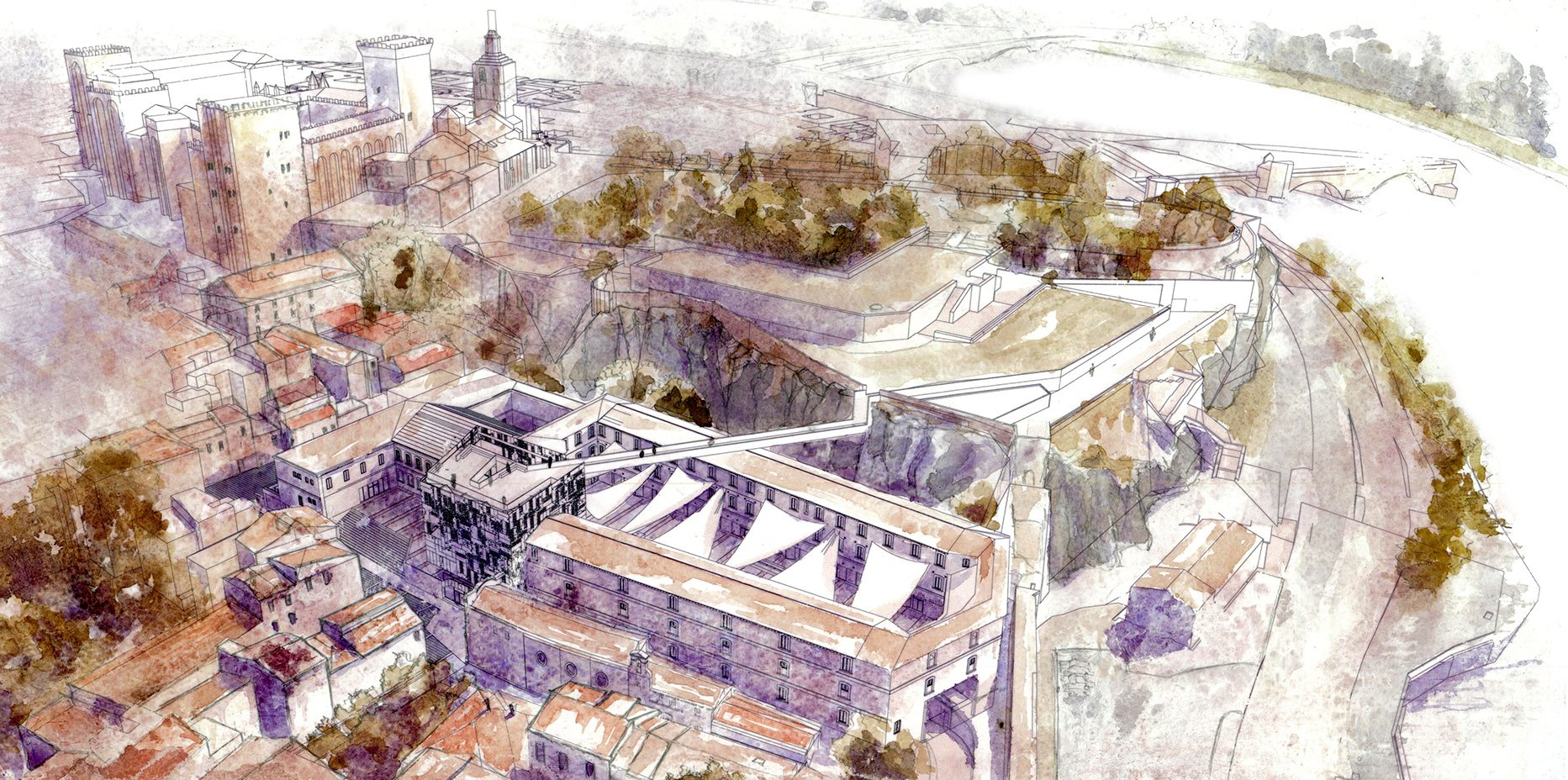 OBJETS_REHABILITATION - Quartier de la Banasterie Avignon - programme mixte 2017_concours_réhabilitation rénovation banasterie avignon programme mixte perspective